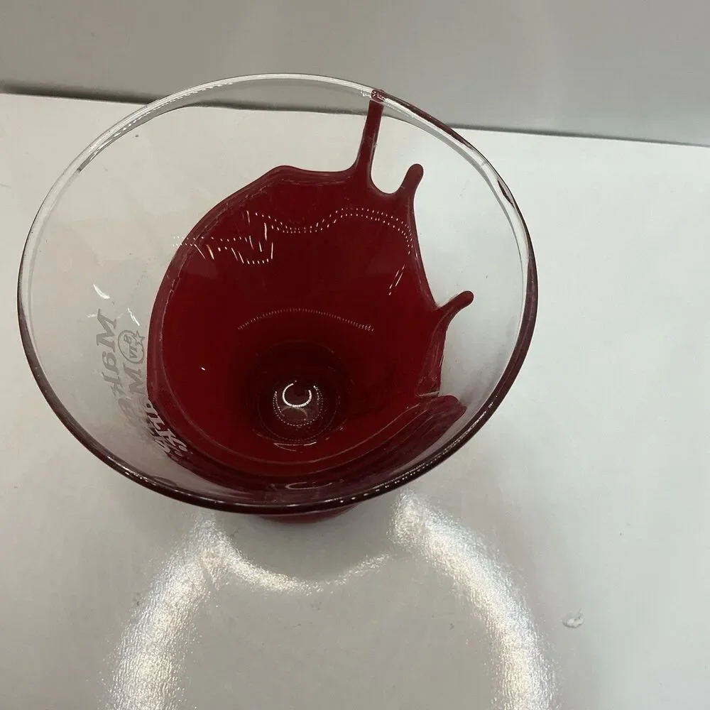 Maker's Mark Bourbon Red Wax Dipped Whiskey Glass